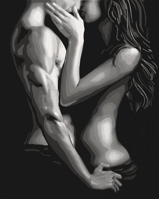 Картины по номерам влюбленная пара