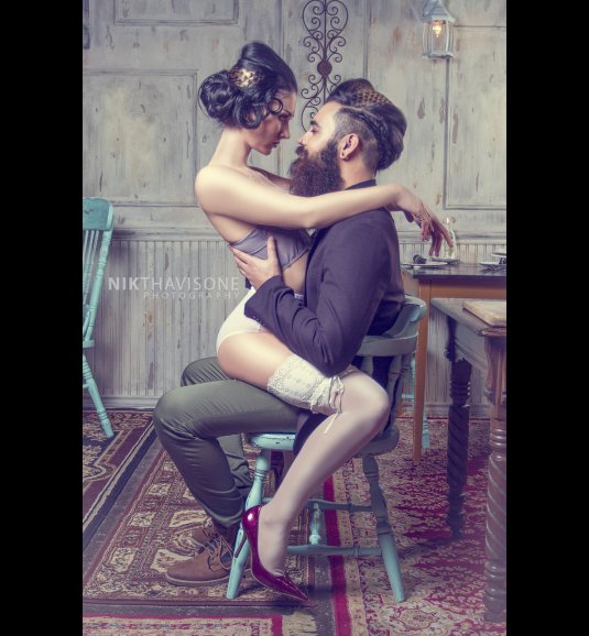 Будуарная фотосессия для пары