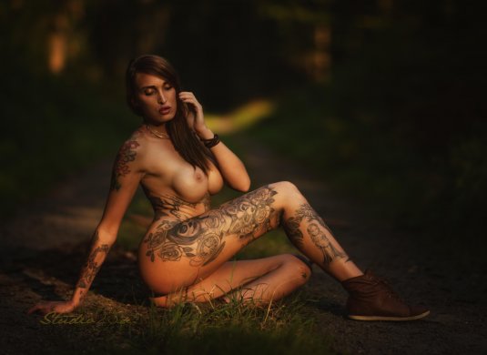 Красивые татуированные девушки (68 фото)