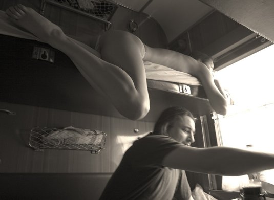 Выебал попутчицу в поезде