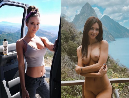 Голая в компании одетых