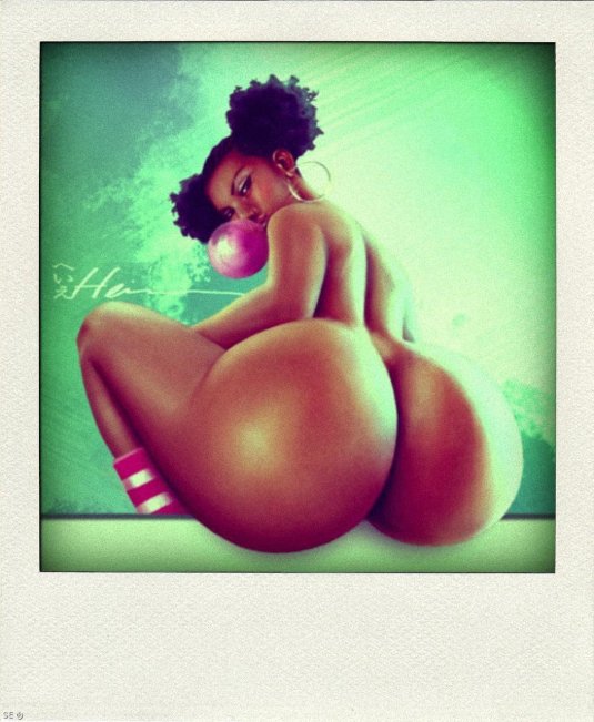 Красивые мультяшные голые попки