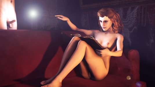 Гермиона и Хагрид хентай