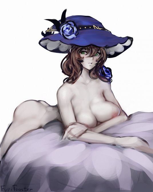 Голая Эмбер Геншин Импакт