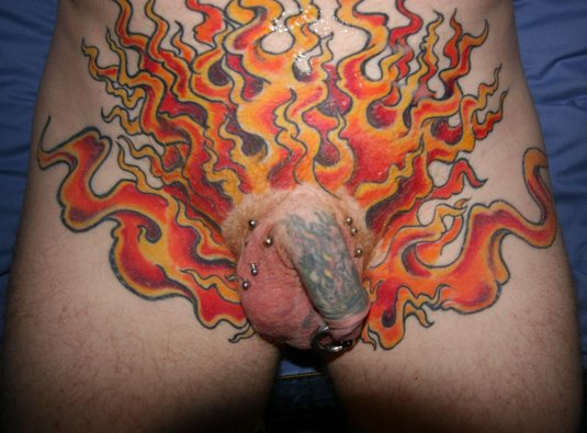 Тату на половых органах у мужчин