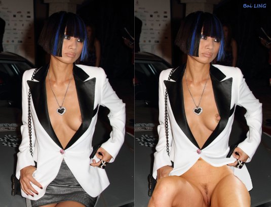 Бай Лин топлесс