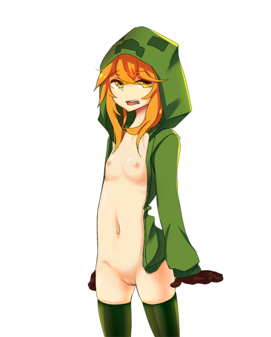 Майнкрафт КРИПЕР голый с писюном