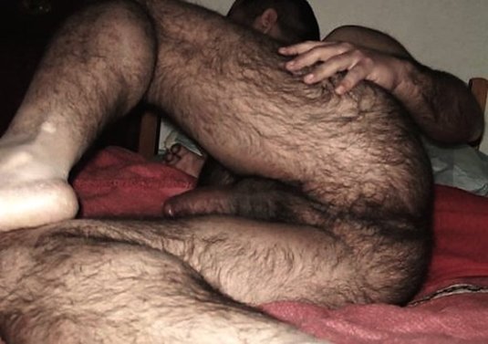 Огромный волосатый анус