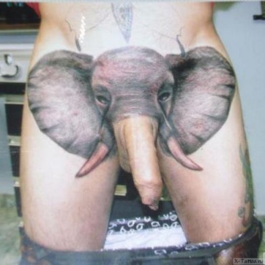 Тату в виде половых органов