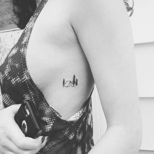 Мини тату горы