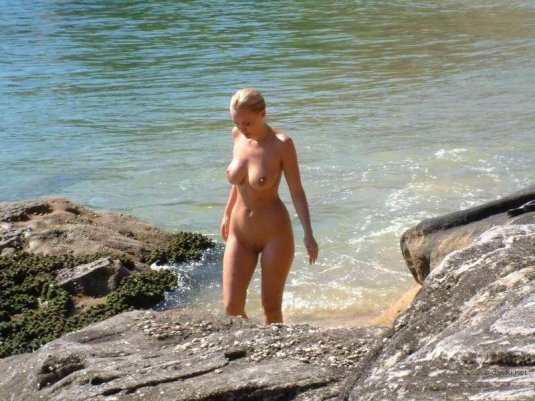 Русские нудисты на пляже