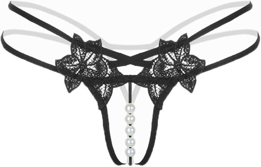 Женские стринги с бусинками