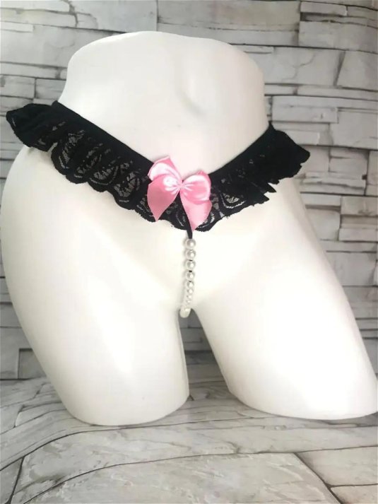 Эротические трусики с бусинами