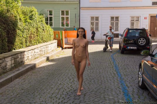 Пробежала голая по улице