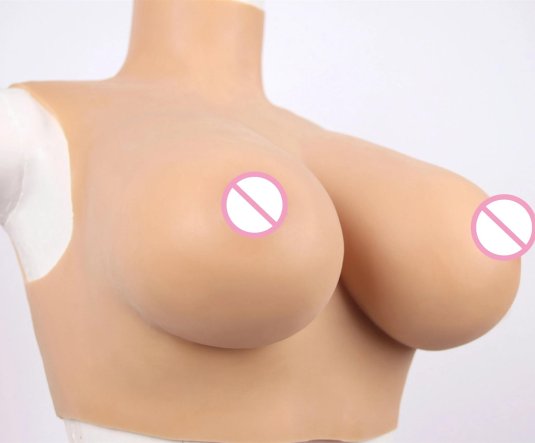 Большая накладная силиконовая грудь