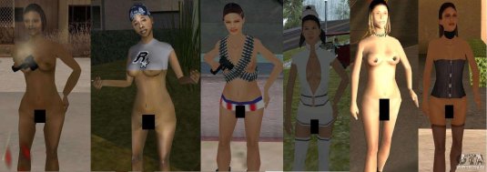 Гта сан андреас девушки