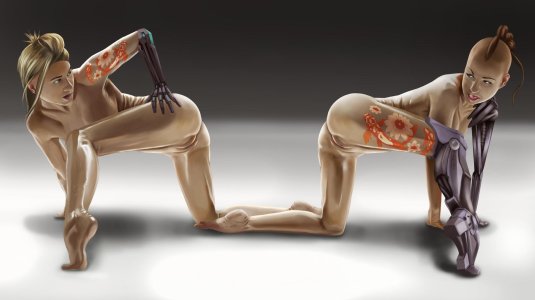 Девушка робот секс