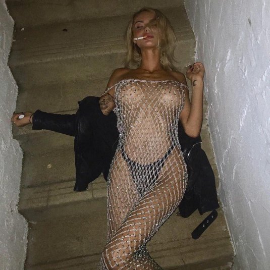 Сексуальное прозрачное платье