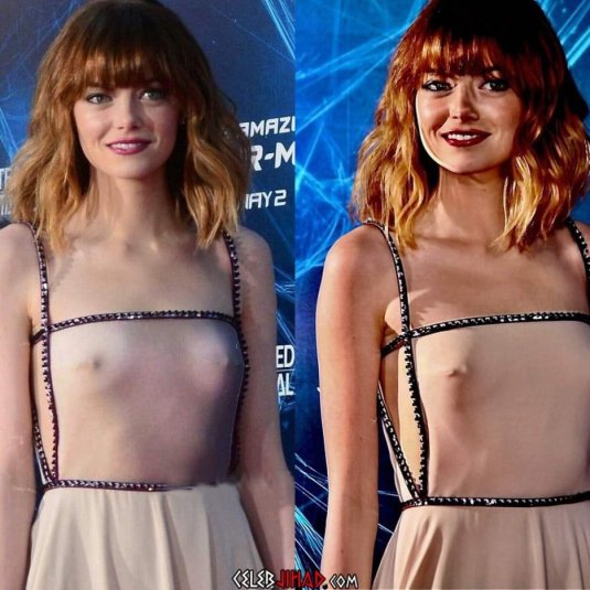 Эмма стоун грудь