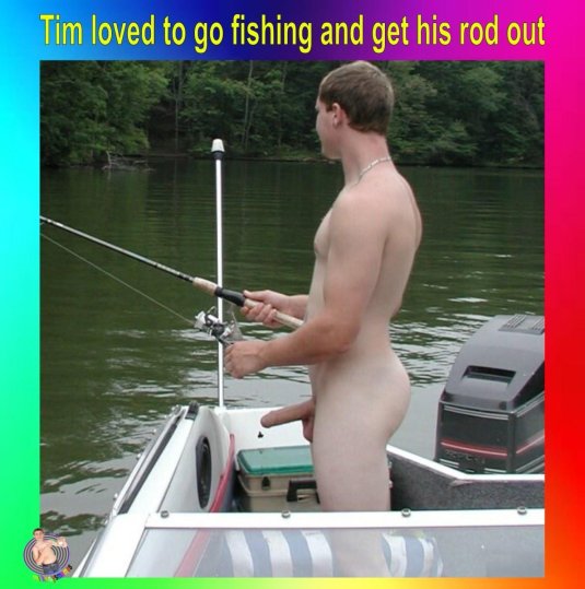 Парни на рыбалке нагишом