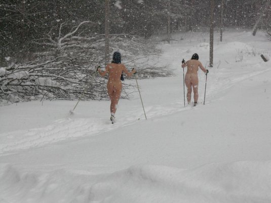 Порно на лыжах