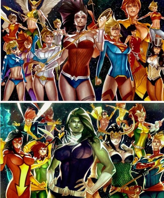 Марвел супергерои женщины комиксы