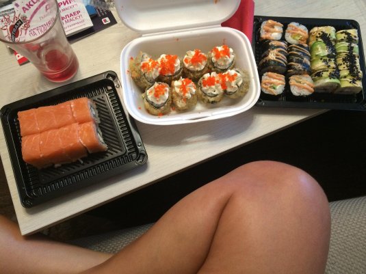 Суши роллы ебидоеби