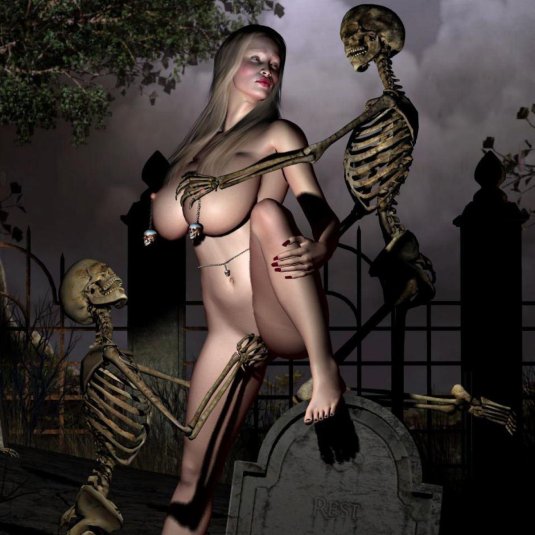 Порно скелет