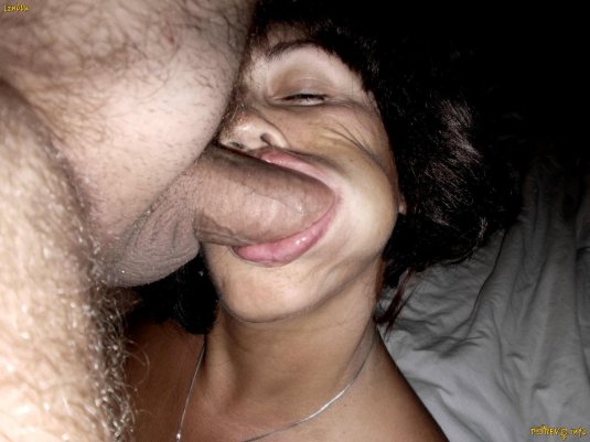 Член за щекой любительское