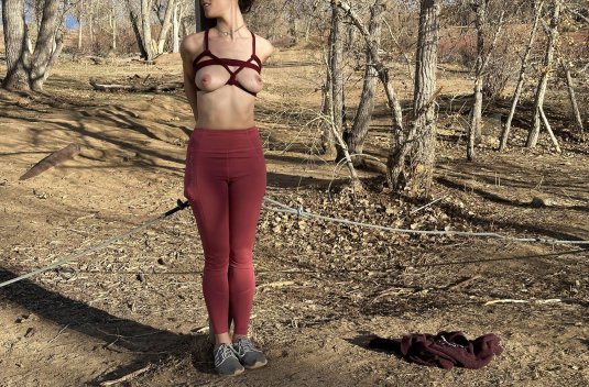 Связанная в лесу