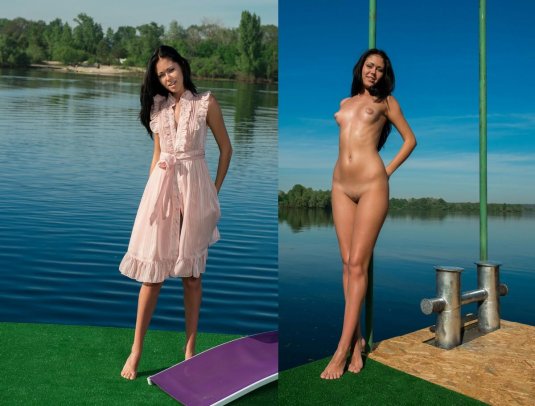 Девочки вечера одетые и сразу раздетые