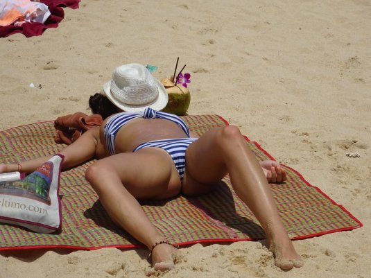 Засветки на пляже