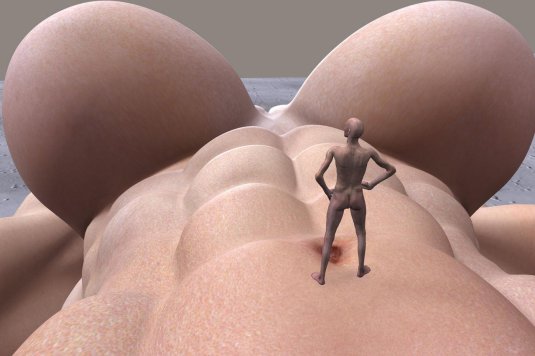 Великанша с огромными сиськами