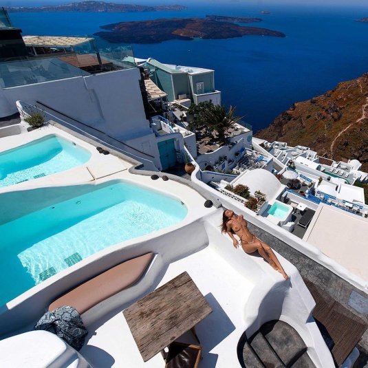 Санторини греция кальдера