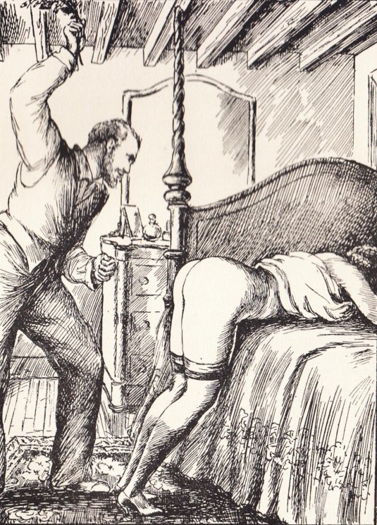 Эротическая порка гравюра