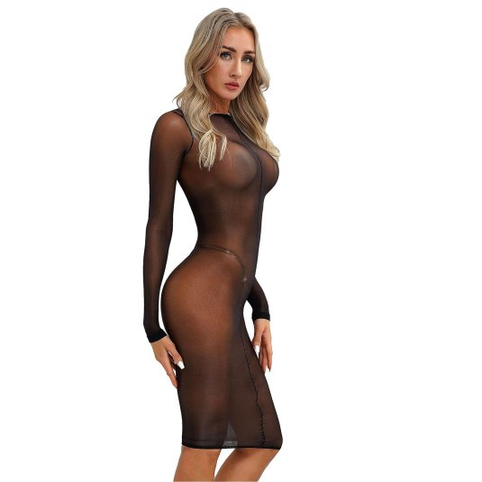 Сексуальное прозрачное платье