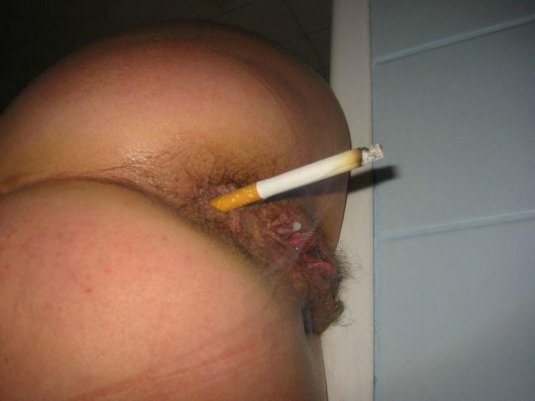 Сигарета в жопе