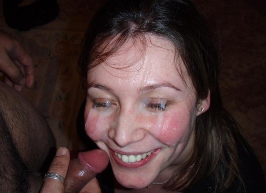 Сперма на лице частное