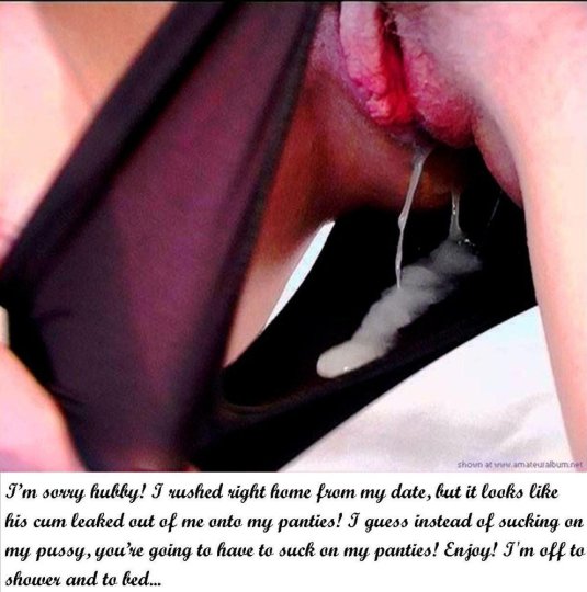 Cum on panties