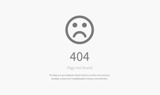 Error 404 page not found