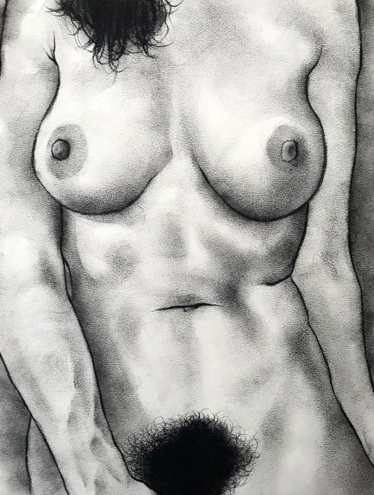 Рисунки карандашом голых женщин
