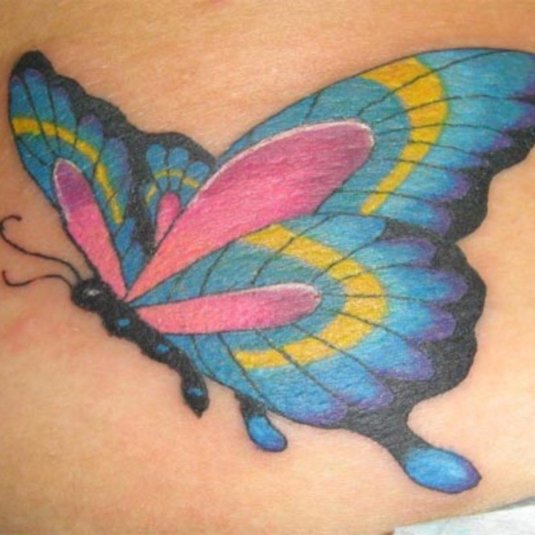 Тату бабочек