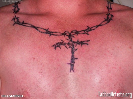 Татуировка колючая проволока