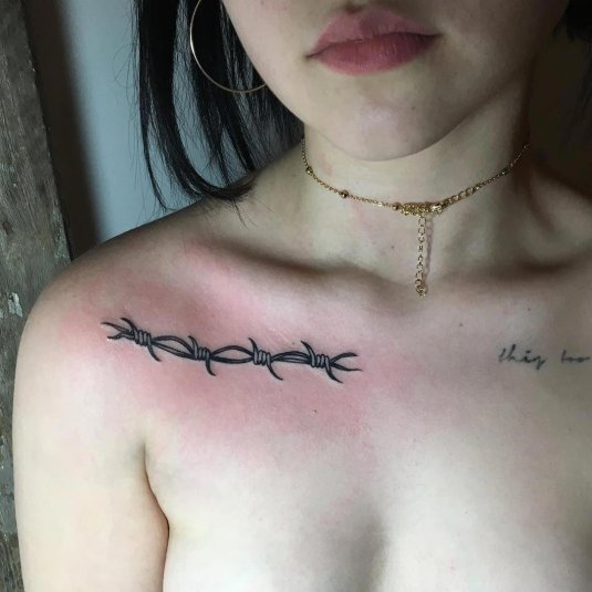 Татуировка колючая проволока