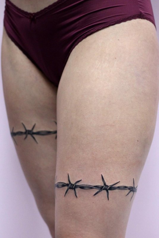 Татуировка колючая проволока