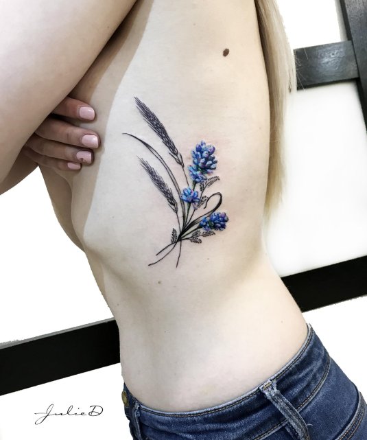 Тату лаванда