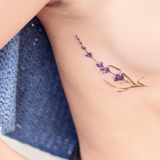 Тату лаванда