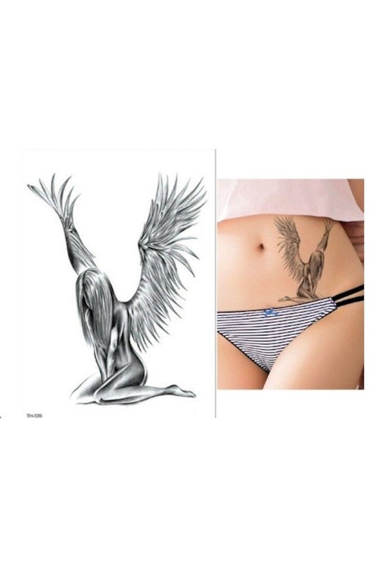 Тату ангел для девушек