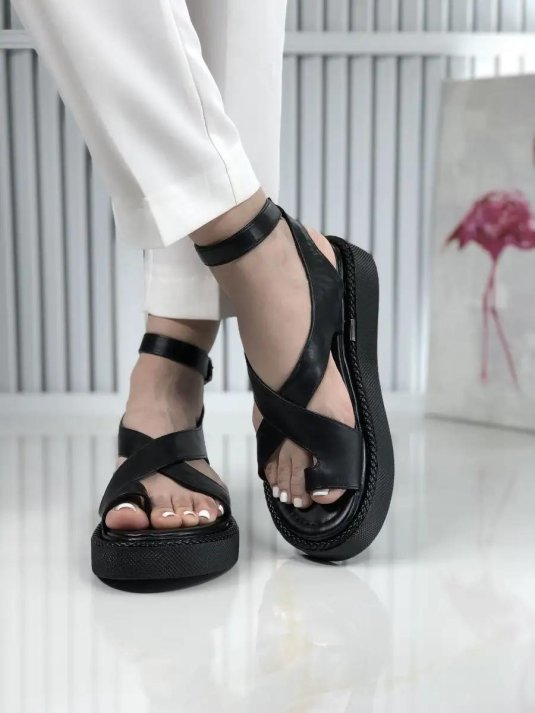 Босоножки женские летние на платформе с широкими