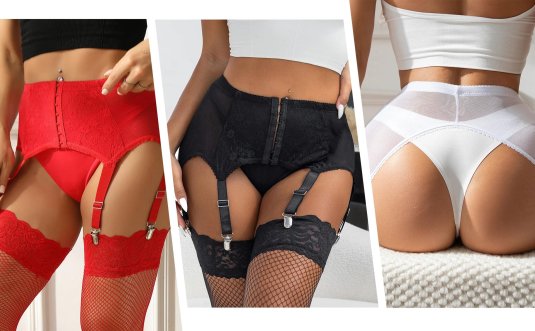 Широкий пояс для чулок